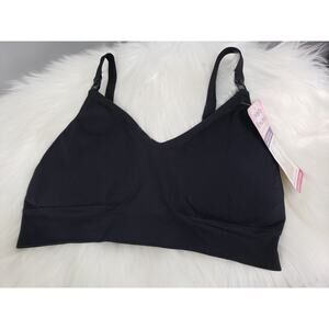 Loving Moments Luxurious Women's Bamboo Maternity To Nursing Sleep Bra ‎ LARGE